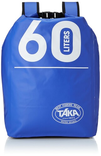 隼工業 ドライバックパック 60L 青色 S-68 青色