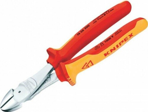クニペックス KNIPEX 7406-180 絶縁強力斜ニッパー 1000V (SB)｜アルメリア店