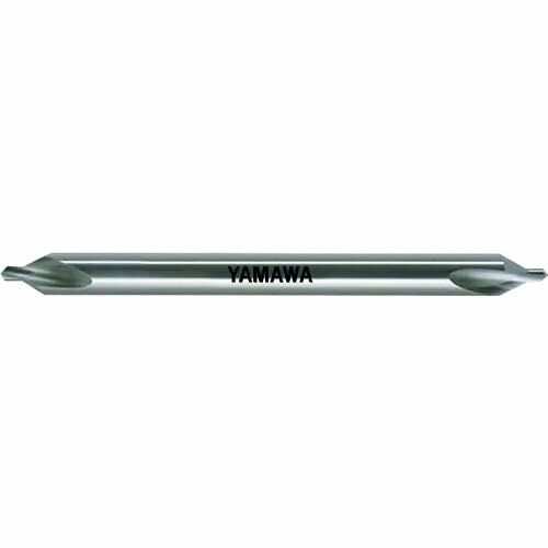 ヤマワ ロングシャンク弱捻じれ溝A形60° 超硬真っただ中穴せん孔機 C-CD-SL L150 2.5X60°X8 C-CD-SL-150-2.5X60X8