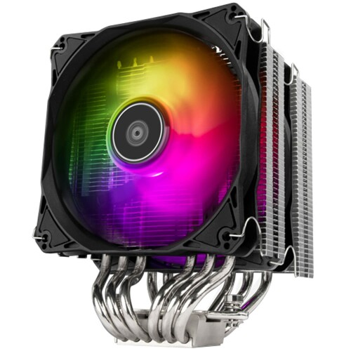 Silver Stone silverstone ヒートパイプ 6本と デュアル 120mm ARGB ファン 装備 の デュアルタワー CPUクーラー SST-HYD120-ARGB-V2 / 国内正規流通品