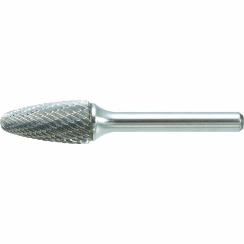 TRUSCO(トラスコ) 超硬バー 砲弾型 Φ19X刃長25X軸6 ダブルカット TB3C190｜アルメリア店