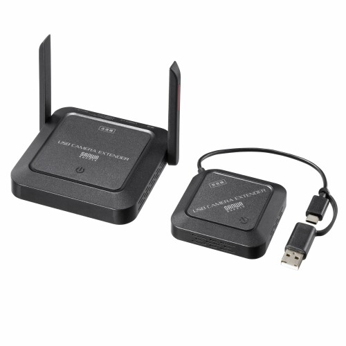 サンワサプライ WEB写真機無線電話化一揃いの道具 5GHz 最大限度25m 4K相応う USB-A/USB-C 2WAY Windows/Mac/ChromeOS相応う CMS-EXW01