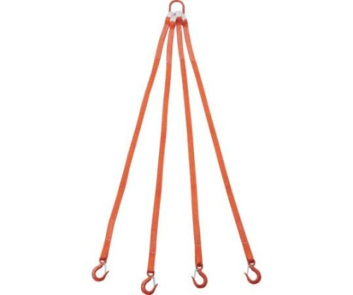 4本吊ベルトスリングセット 25mm幅X1.5m 吊り角度60°時荷重0.86t(最大使用荷重1t) G25-4P15-0.86