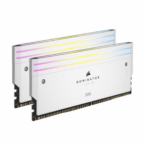 CORSAIR DOMINATOR チタンDDR5 RGBライトエンハンスメントキット ? モデュール2個 ? 0GB ランダムアクセス記憶装置 ? CORSAIR iCUE相応う ? 白いこと