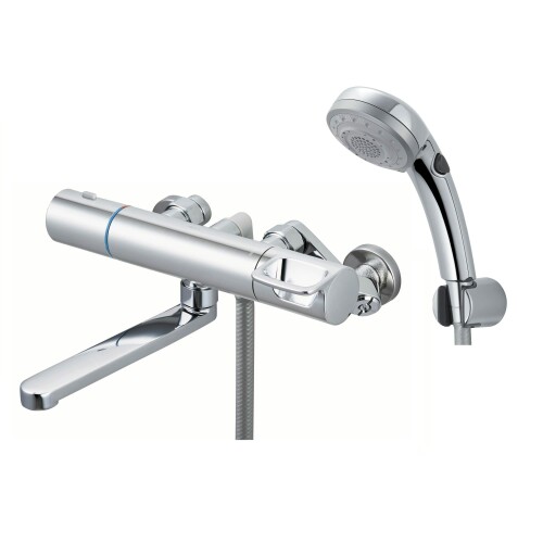 LIXIL(リクシル) INAX サーモスタット付2階建てバス水栓 RBF-916W (メッキ手持ち部分・取り替えっこ付メッキエコフル多役立つことシャワー) 押し並べて地用 風呂場 シャワー 組みあわせる水栓 水栓