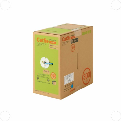 エレコム LANケーブル 300m 自作用 RoHS指令対応 CAT5e ブルー LD-CT2/BU300/RS｜アルメリア店