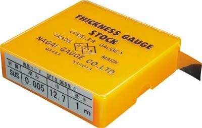 DIA ステンレス鋼製ピストンストックフイラーゲージ0.005X1m SFT0.005M1