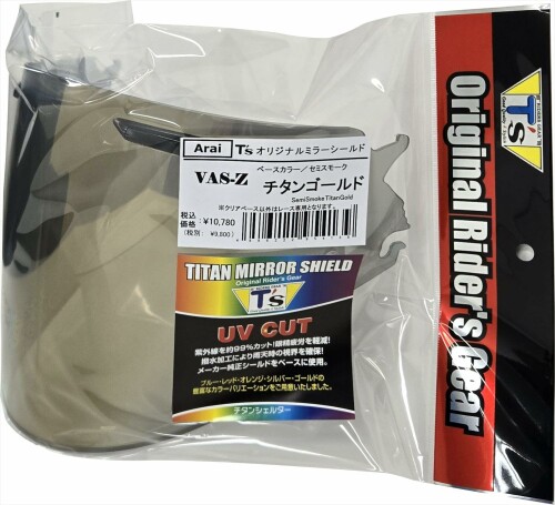 T's ミラーシールド Arai VAS-Z ブローシールド セミスモーク チタンゴールド｜アルメリア店 9,113円