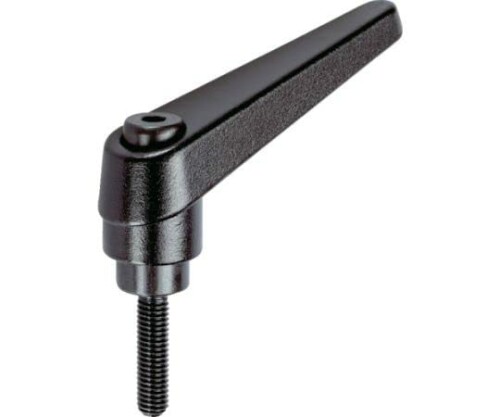 ＴＲＵＳＣＯ クランプレバー ブラック オネジ Ｍ１６ ねじ長８０ TCMRBK16-80