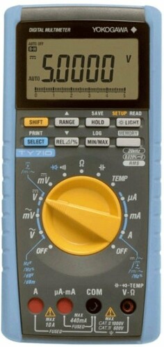 横河計測(YOKOGAWA) TY710 ディジタルマルチメータ 50000カウント、真の実効値測定、ロギング用メモリ1000データ