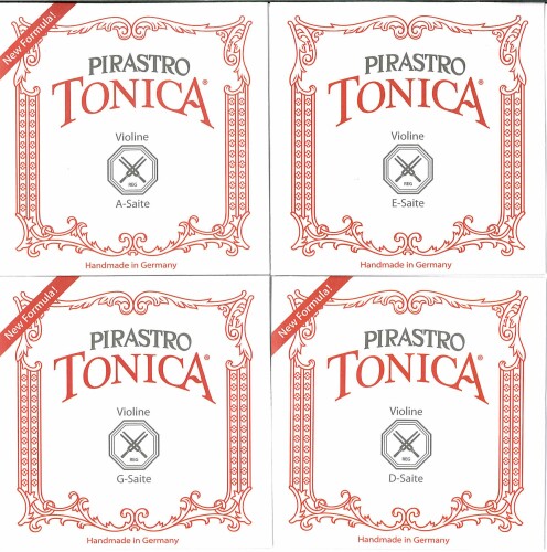 バイオリン弦 PIRASTRO TONICA トニカ 4/4サイズ 4弦セット(E線: ボール#3124スチール)|アルメリア店