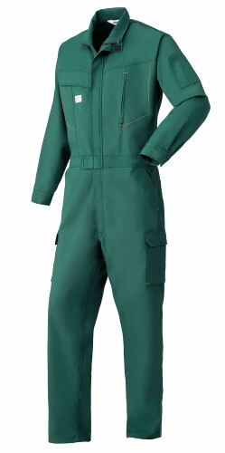 山田辰 AUTO-BI ツナギ服 秋冬用 2850 600 緑であること M