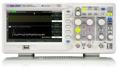 SIGLENT Technologies SDS1102CML+ デジタル記憶装置 陰極線オシロスコープ 100MHz ともし火薄墨色