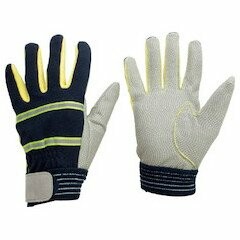 ミドリ安全 耐切創性 防火グローブ 人工なめし革 上滑り打ちきり手合い M MTK-500-NV-M