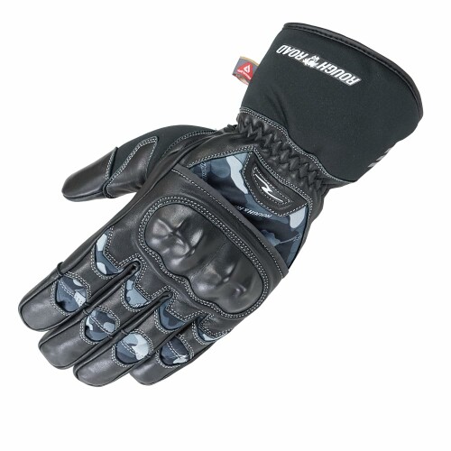 ラフアンドロード(ROUGH&ROAD) バイク用 プリマロフト プロテクトウインターグローブ グレーカモ XL RR8661GY-CM5|アルメリア店