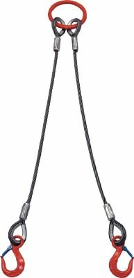 綿津見 ２本吊 ワイヤスリング ２ｔ用×１ｍ 2WRS2TX1