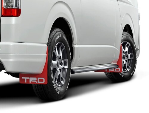 TRD MS328-26001 マッドフラップ レッド ハイエース(2##系) MS328-26001|アルメリア店