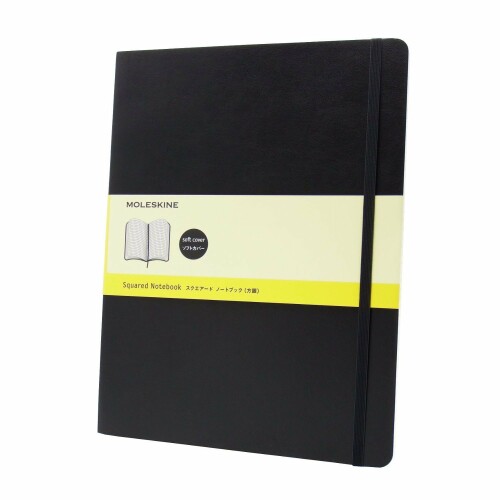 モレスキン(Moleskine) ノート クラシック ノートブック ソフトカバー 方眼 XLサイズ(横19cm×縦25cm) ブラック QP622