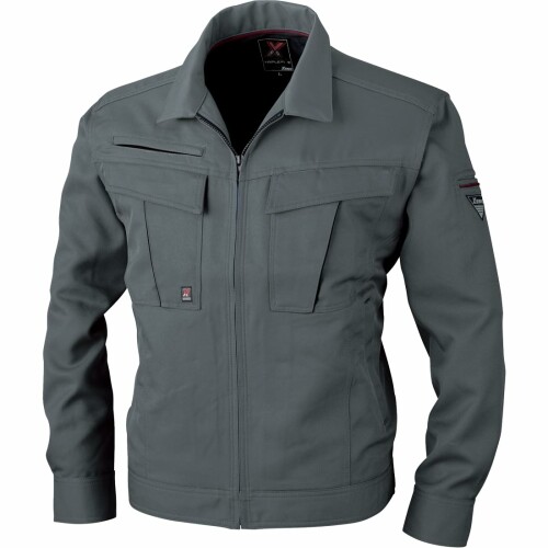 (ジーベック) やり方服(上衣) 1600-25-L 濃灰色薄墨色 L