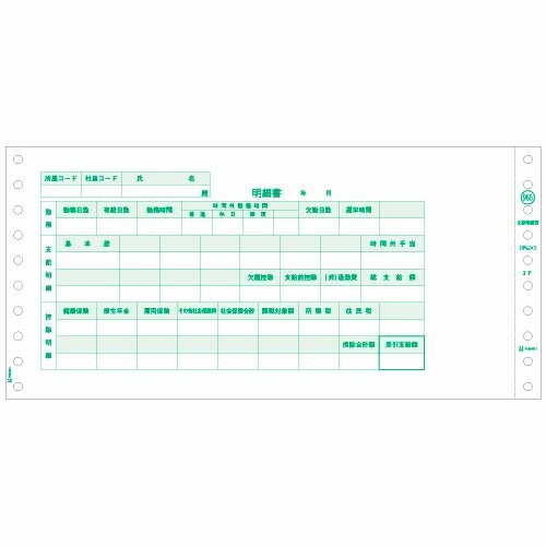 ヒサゴ GB965 支給明細書(250セット入り)