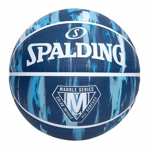 SPALDING (スポルディング) バスケットボール マーブル ラバー ネイビー×ライトブルー 7号球 85-069Z