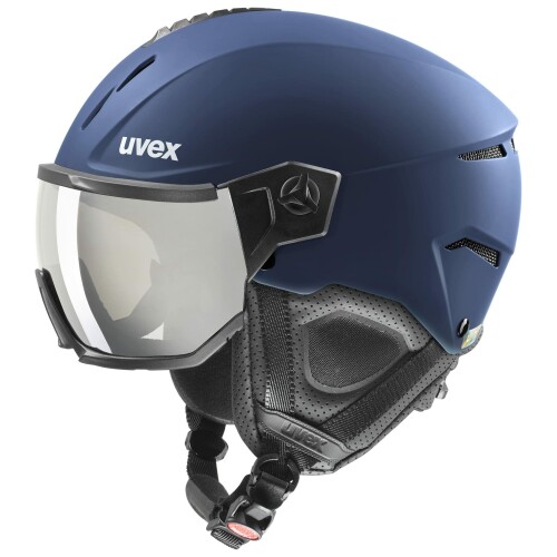 uvex（ウベックス） スキースノーボードバイザーヘルメット ダイヤル式サイズ調整 開閉式ベンチレーション instinct visor/59-61cm/ﾈｲﾋﾞｰ