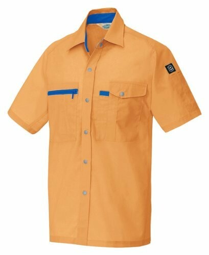 アイトス 半袖シャツ(春夏用) AZ-5366 063 オレンジ 3Lサイズ 4,849円