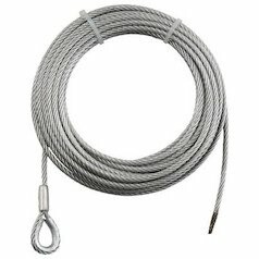 トラスコ中山(TRUSCO) 手動ウインチ用ワイヤーΦ9mm×30m用 シンブル入ロック加工 取付後すぐに使用できる WWS930