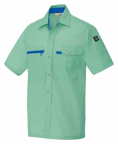 アイトス 半袖シャツ(春夏用) AZ-5366 024 エメラルドグリーン Mサイズ 4,445円