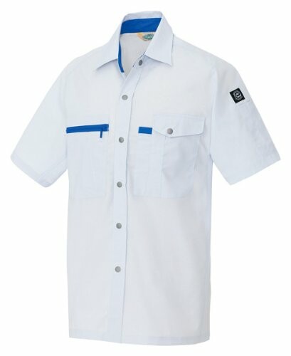 アイトス 半袖シャツ(春夏用) AZ-5366 003 シルバーグレー 4Lサイズ