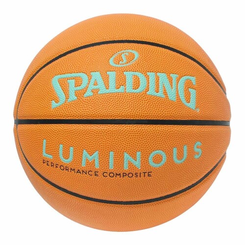 SPALDING (スポルディング) バスケットボール ルミナス 合成皮革 ブラック×ミント 7号球 77-986J