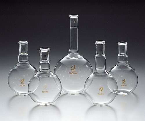 クライミング TS短首大型はしけ瓶 ソックスレー中用 澄み切った摺合 300mL 61-0023-23/CL0074-32-11
