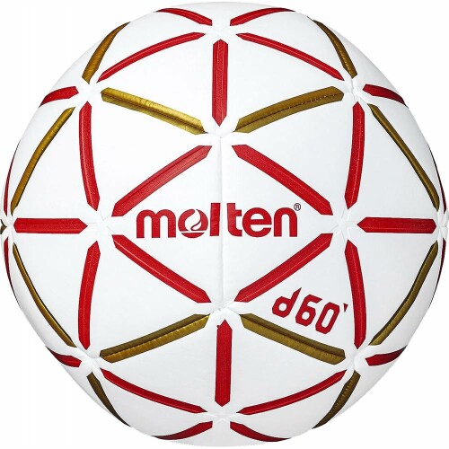 モルテン(molten) ハンドボール d60 0号球 白いこと×赤いこと H0D4000-RW