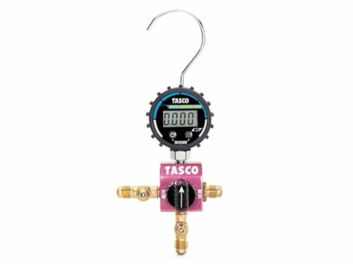 イチネンTASCO マニホールドキット デジタルシングル R410A/R32 ボールバルブ式 TA123DG-1