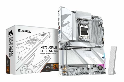 GIGABYTE X870 AORUS ELITE X3D ICE ATX母ちゃんゲーム盤 白いこと MB6890