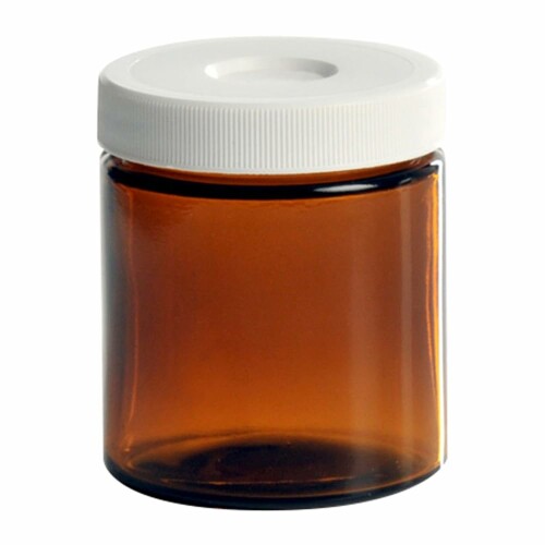Quality Environmental Containers セプタム付きボトル・広口 110mL 未洗浄 茶 24本入 1124-S004｜アルメリア店