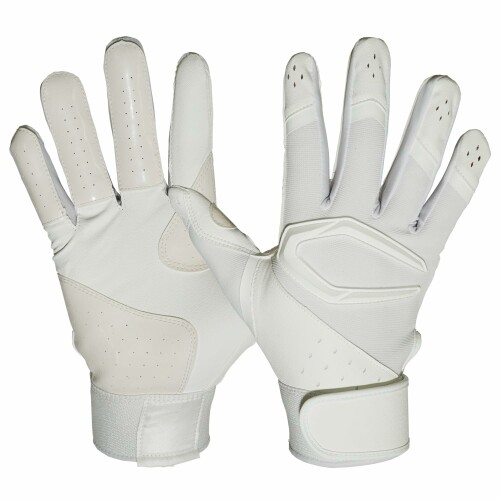 カッターズ (CUTTERS) バッティング グローブ 手袋 B444S パワーコントロール4.0 ソリッド 両手用 野球 ソフトボール S ホワイト