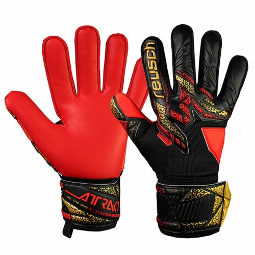ロイシュ(Reuch) アトラクト シルバー サッカー キーパーグローブ キーテ 25SS(5560215-7075) (7075)ブラック/ゴールド 8 5560215