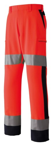 ASAHICHO 高視認カーゴパンツ オール時期用 螢光赤いこと E788 16 M
