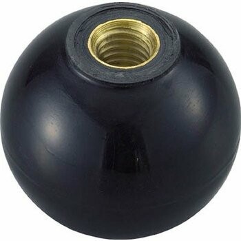 TRUSCO(トラスコ) 脂製手持ち部分玉 金具付黒 40×M10粍 (20個入) TPC40-10BK