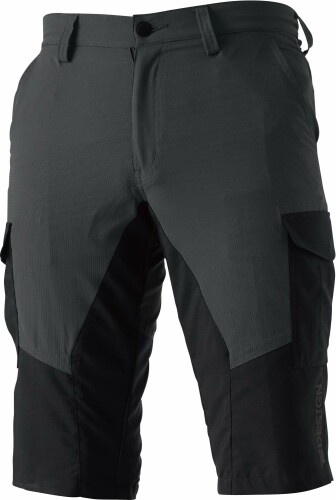 TS DESIGN(ティーエスデザイン) ハイブリッドサマーメンズショートカーゴパンツ 846045 92 ブラック×チャコールグレー 5L|アルメリア店
