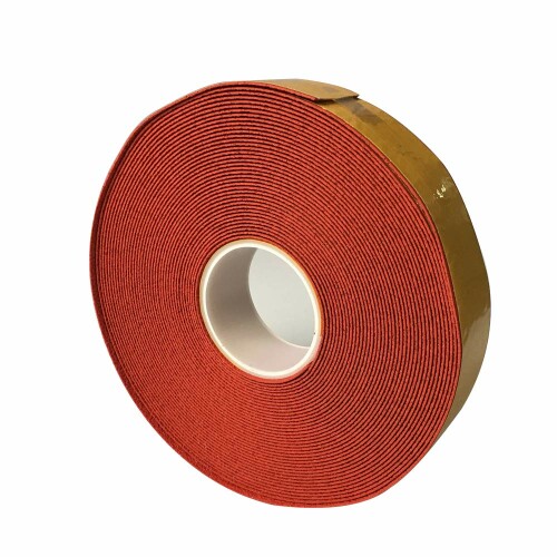 高耐久反射ラインテープ 赤 50mmx20m 厚さ2mm 再帰反射 反射ガラス粒子 耐久性が高く反射するインテープ