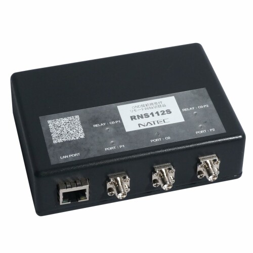 ナテック(Natec) GND接続機能付リモート同軸切替器 RNS112S イーサネット対応同軸切替器 WEBブラウザで操作 GND接続による雷対策 PoE対応 2系統切替 SMAタイプ
