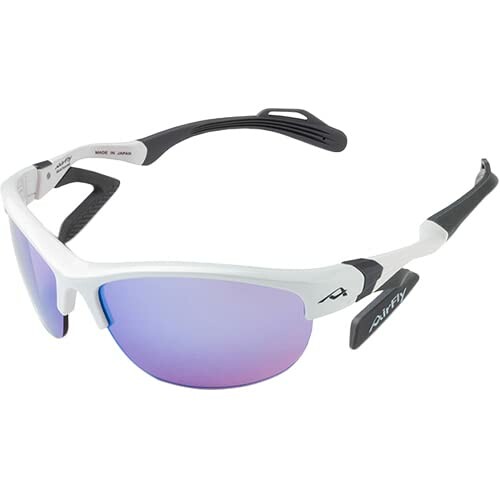 AirFly(エア湖飛球) ノーズパッドレススポーツサングラス AF-304 C-2S 新側面パッド積み上げる 白いことひな形 AF-304 C-2S 白いこと