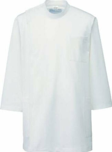 KAZEN アプロン カゼン メンズ医務衣 七分袖 246-10(白いこと)3L
