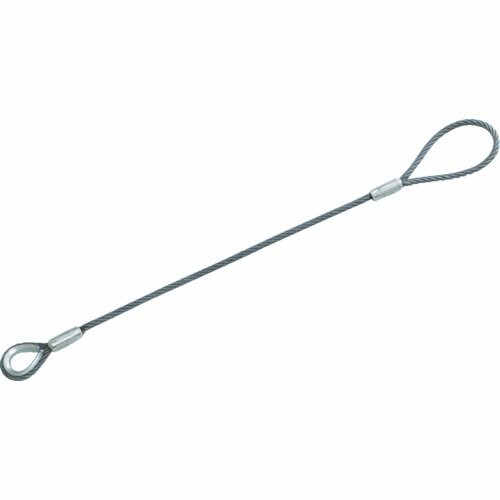 TRUSCO(トラスコ) ワイヤロープスリング Bタイプ アルミロック 12mmX2.5m TWBL12S2.5