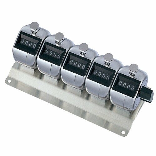 つけ加える 数取器 滑りだし用5連用(4桁)  30-929 KT-500