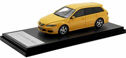 インターアライド Hi Story 1/43 マツダ アテンザ スポーツワゴン 23S (2004) カナリーイエローマイカ 完成品 HS490YE｜アルメリア店