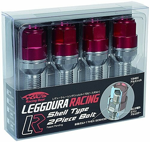KYO-EI ( 協永産業 ) ホイールボルト LEGGDURA RACING Bolt テーパー : 14R レッド KIC8028R4｜アルメリア店