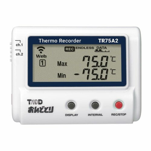 ティアンドデイ クラウド相応う 気温資料ロガー 熱電対相応う おんどとり TR75A2